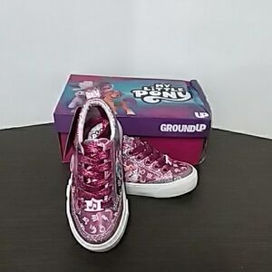 Brand New My Little Pony Sparkly Pink Kids Sneakers F57